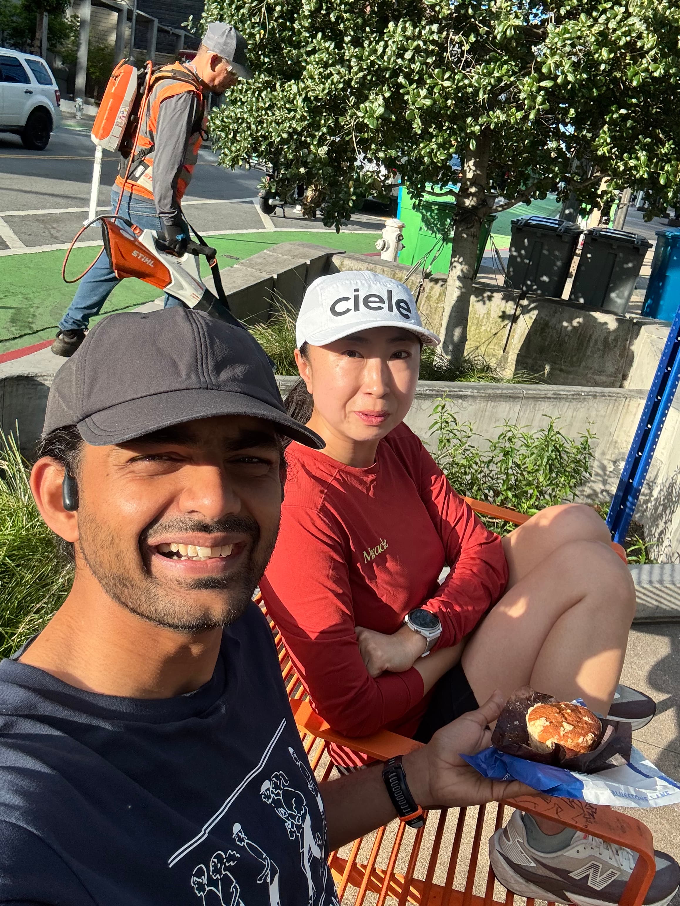 Post-run pastry stop