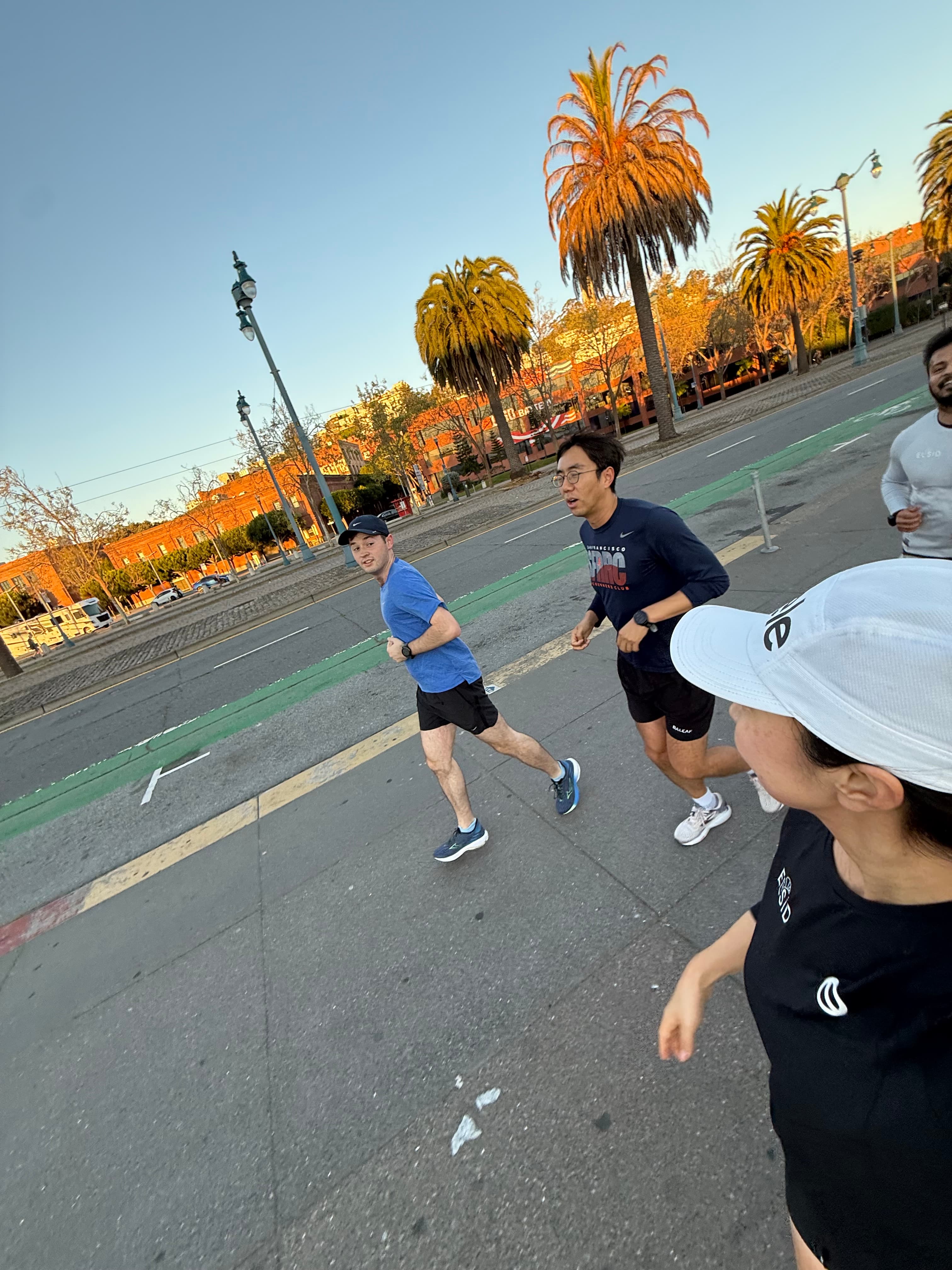 Golden hour run on the Embarcadero