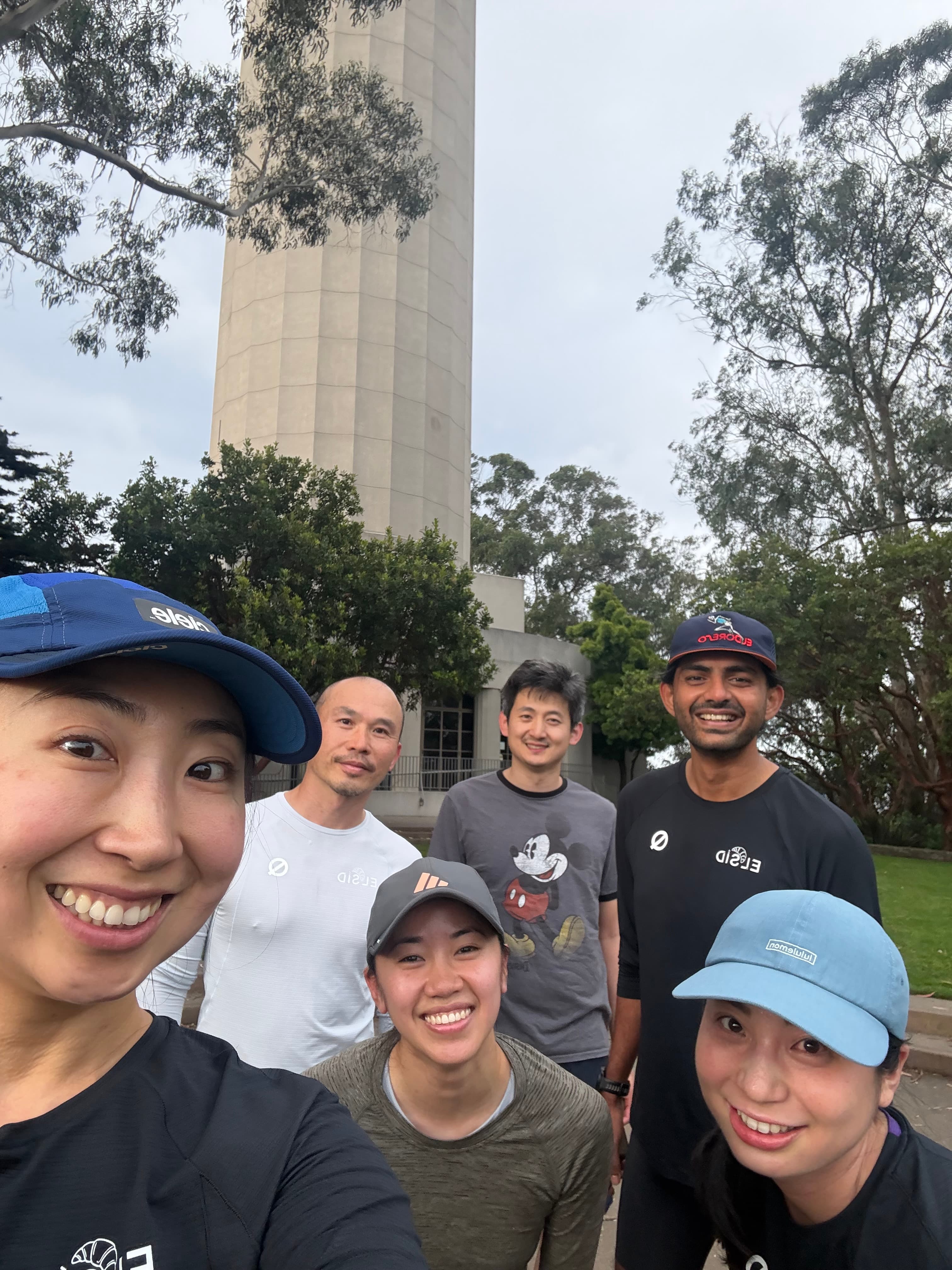 Crew selfie after a run