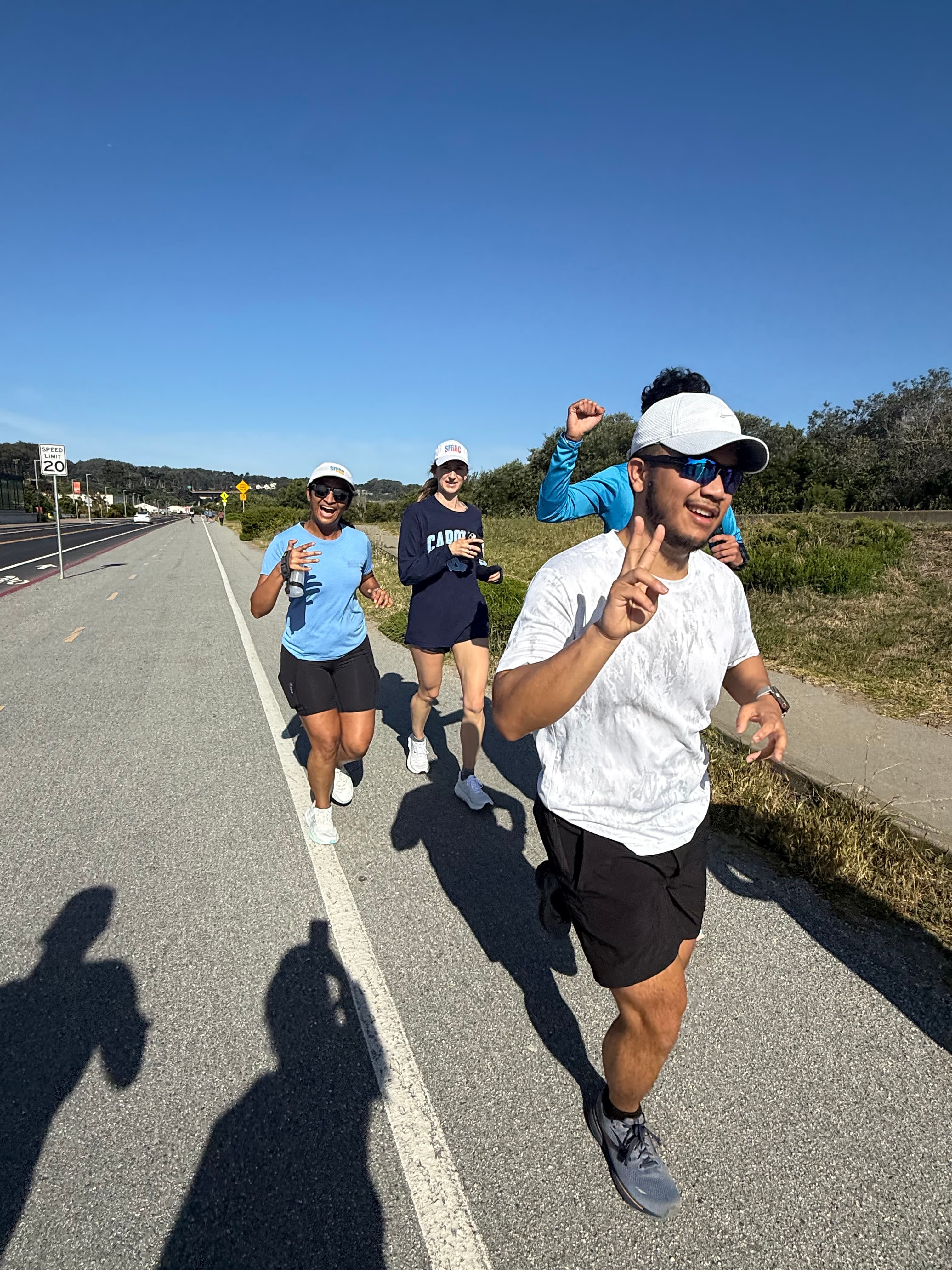 Sunny day group run