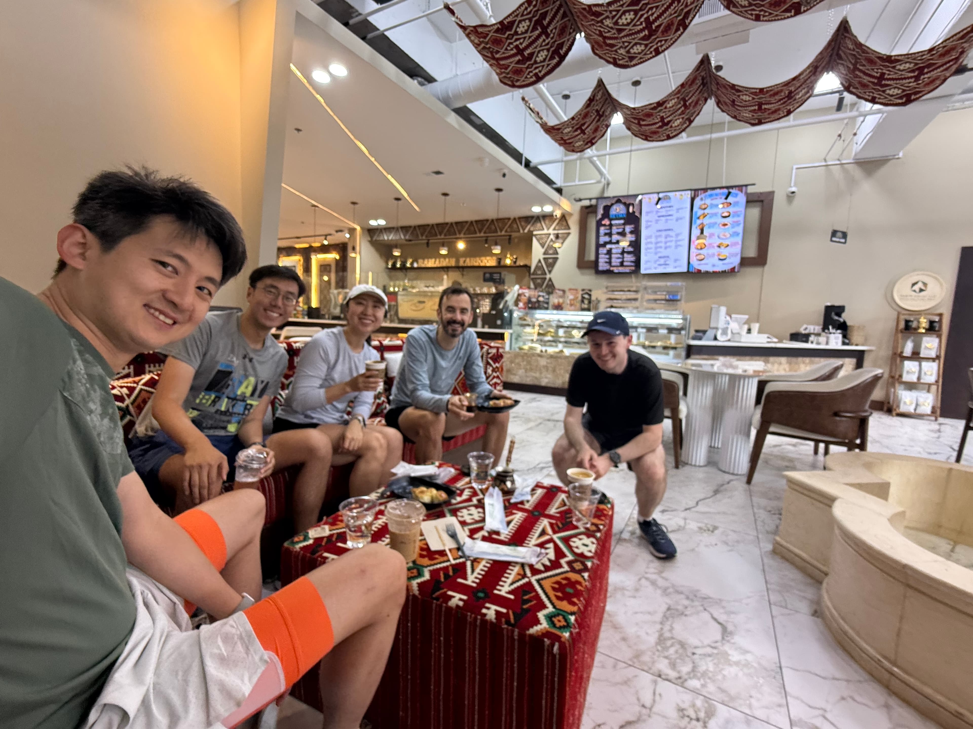 Group inside Heyma Yemeni Coffee